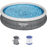 Бассейн BESTWAY FAST SET 366х76см, 5377л, фильтр насос 1249л/ч 57445 BW